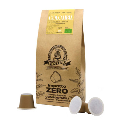 Kavos kapsulės COLOMBIA, suyrančios, 20 vnt., ekologiška
