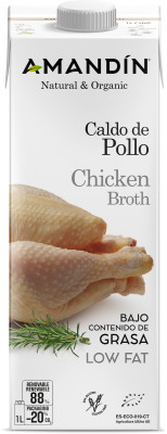 Vištienos ir daržovių sultinys, neriebus, ekologiškas