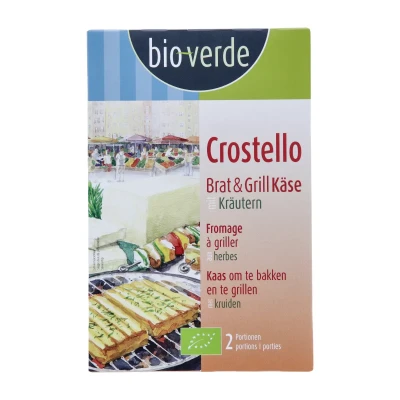 Sūris kepimui CROSTELLO su Viduržemio jūros žolelėmis, ekologiškas