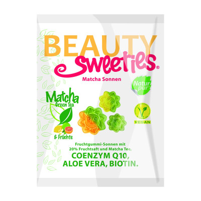 Guminukai MATCHA SAULUTĖS su Q10, alaviju ir biotinu