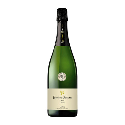 Putojantis baltas vynas LACRIMA BACCUS CAVA RESERVA BRUT, 11.5 %, ekologiškas
