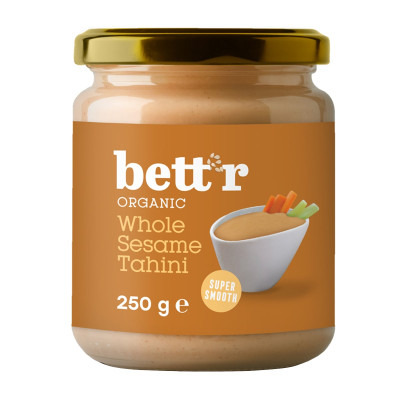 Tamsi sezamų pasta TAHINI, ekologiška