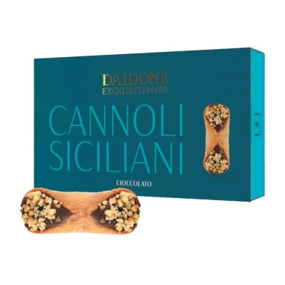 Tradiciniai itališki pyragėliai CANNOLI SICILIANI CIOCCOLATO