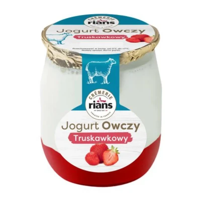 Avių jogurtas RIANS su braškėmis, 5,1 % rieb.