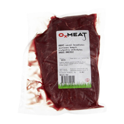 Angus jautienos kumpio riešutėlis, vakuumuotas