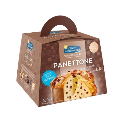 Itališkas pyragas PANETTONE su šokoladu, be glitimo