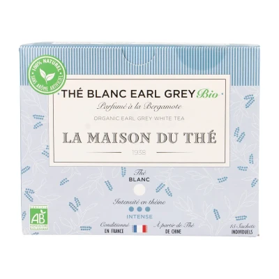 Baltoji arbata EARL GREY, ekologiška, 15 pak.