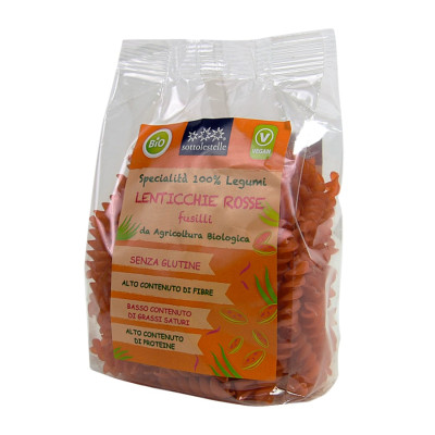 Lęšių makaronai FUSILLI, be glitimo