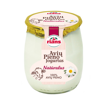 Natūralus avių jogurtas RIANS, 6.4% rieb.