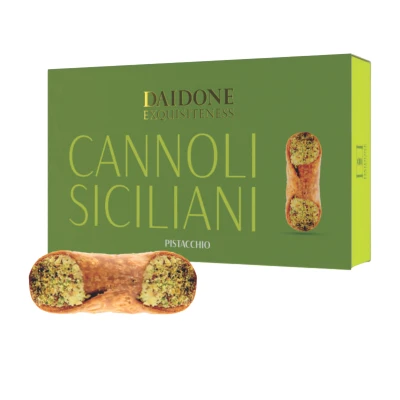 Tradiciniai itališki pyragėliai CANNOLI SICILIANI PISTACCHIO