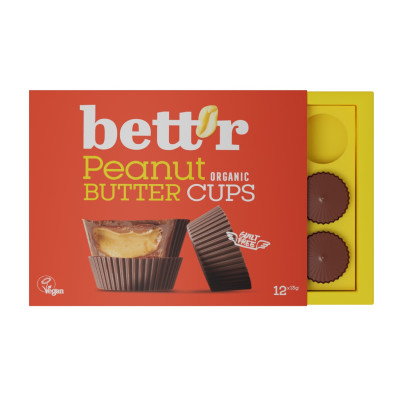 Saldainiai su žemės riešutų kremo įdaru, ekologiški