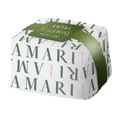 Itališkas pyragas PANETTONE PISTACCHIO su pistacijų kremu