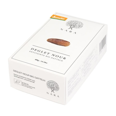 Šviežios datulės DEGLET NOUR, su kauliukais, biodinaminės