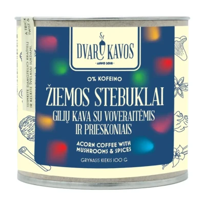 Gilių kava su voveraitėmis ir prieskoniais ŽIEMOS STEBUKLAI