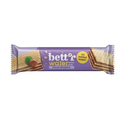 Vaflių batonėlis CACAO HAZELNUT, ekologiškas