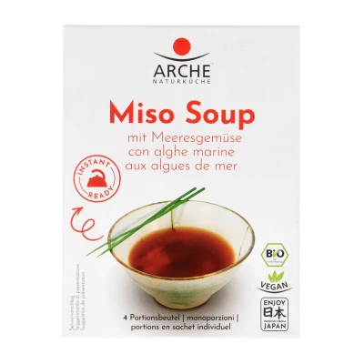 Miso sriuba su jūros daržovėmis, 4 x 15 g, ekologiška