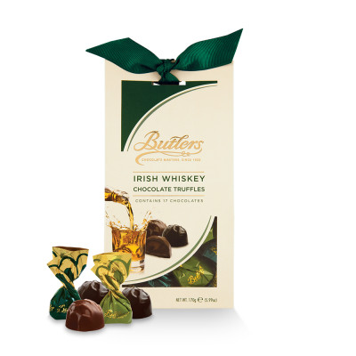 Šokoladinių saldainių rinkinys IRISH WHISKEY CHOCOLATE TRUFFLES