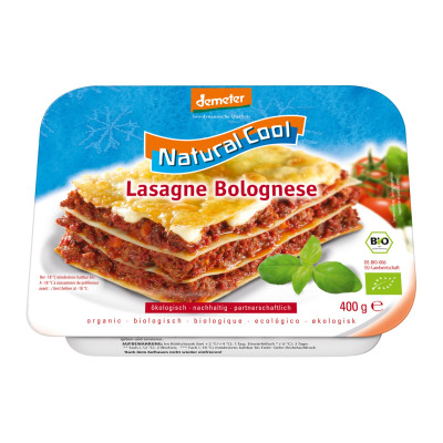 Lazanija BOLOGNESE, šaldyta, biodinaminė