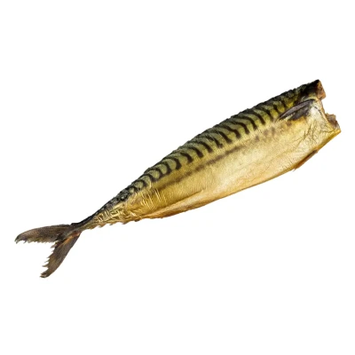 Karštai rūkyta atlantinė skumbrė be galvos