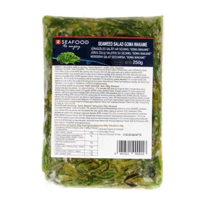 Jūros žolių salotos su sezamų sėklomis WAKAME, šaldytos