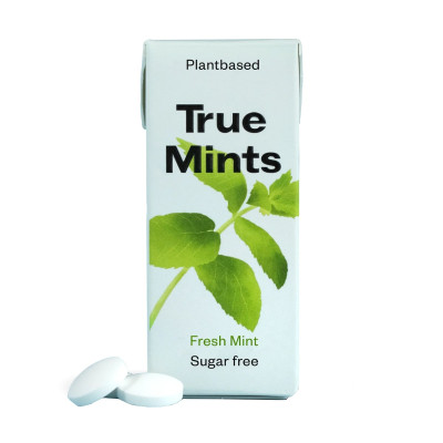 Ledinukai TRUE MINTS mėtų skonio, be cukraus