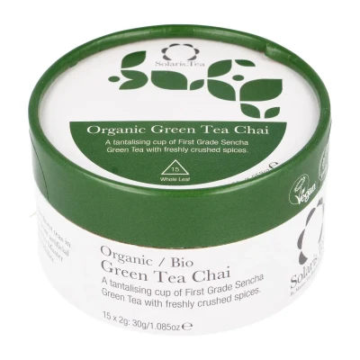 Žalioji arbata su prieskoniais GREENT TEA CHAI, ekologiška, 15 pak.