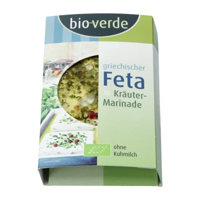 Avių ir ožkų sūris FETA marinuotas su žolelėmis, ekologiškas