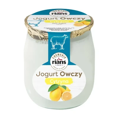 Avių jogurtas RIANS citrinų skonio, 5,4% rieb.