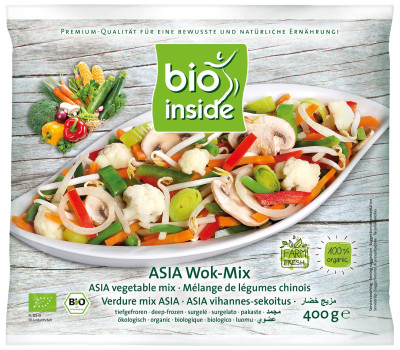 Daržovių mišinys ASIA WOK-MIX, šaldytas, ekologiškas