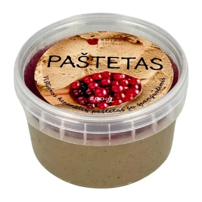 Vištienos kepenėlių paštetas su spanguolėmis