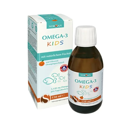 Žuvų taukai vaikams OMEGA-3 KIDS, apelsinų skonio