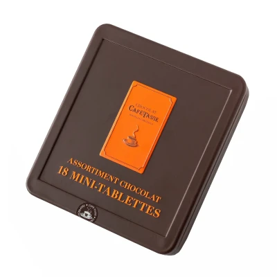 Mini šokoladų rinkinys, 18 vnt., metalinėje dėžutėje