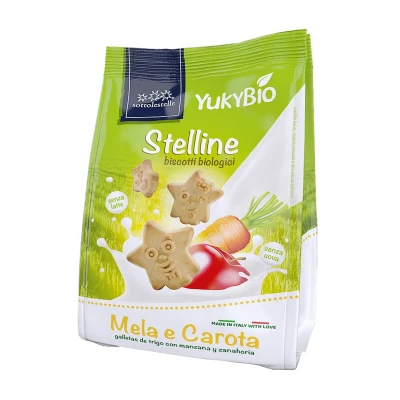 Obuolių ir morkų sausainiai STELLINE, ekologiški