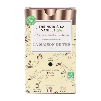 Juodoji arbata su vanile, ekologiška, 15 pak.