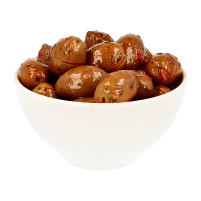 Alyvuogės NOCELLARA ETNEA aštrios su prieskoniais su kauliukais