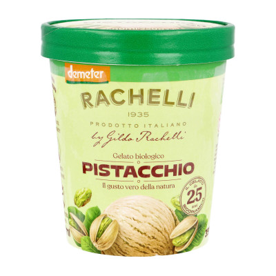 Grietininiai valgomieji ledai su pistacijomis PISTACCHIO, ekologiški, 500 ml