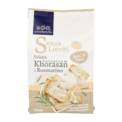 Kamuto kviečių krekeriai su rozmarinais, ekologiški