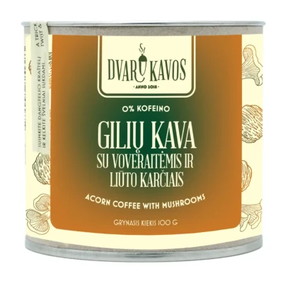 Gilių kava su voveraitėmis ir „liūto karčiais“