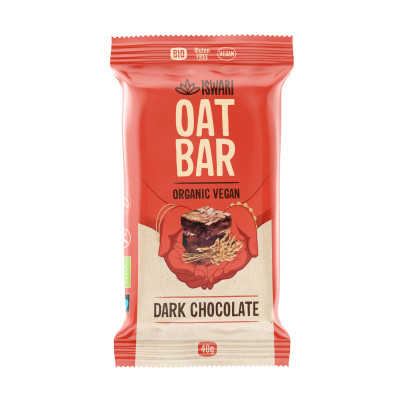 Avižinis batonėlis DARK CHOCOLATE, ekologiškas