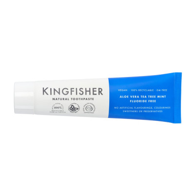 Natūrali dantų pasta su arbatmedžiu, mėtomis ir alavijais, be fluorido