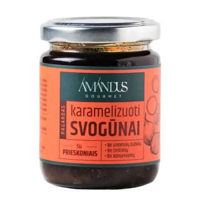 Karamelizuoti svogūnai su prieskoniais