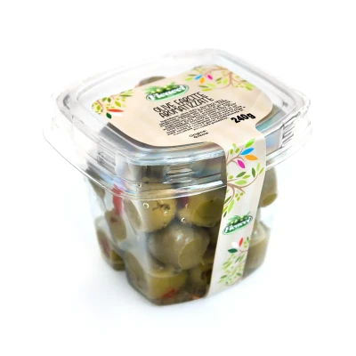 Alyvuogės įdarytos paprikomis FARCITE AROMATIZZATE