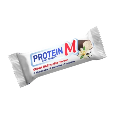 Glaistytas vanilinis varškės sūrelis PROTEIN M, 14,2 % rieb.