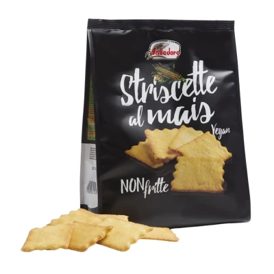 Kukurūzų krekeriai STRISCETTE AL MAIS, nekepti