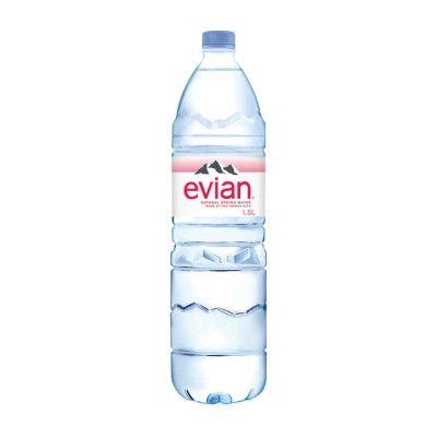 Negazuotas natūralus mineralinis vanduo EVIAN, 1,5 l