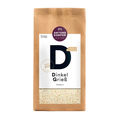 Speltų manų kruopos, pilno grūdo, ekologiškos