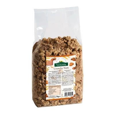 Traškūs dribsniai su riešutais VENOSTA CRUNCHY NUTS