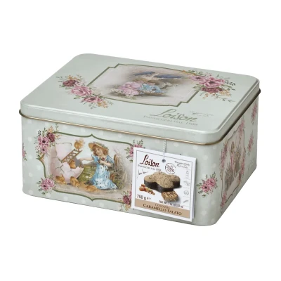 Itališkas pyragas COLOMBA su sūrios karamelės kremu, metalinėje dėžutėje