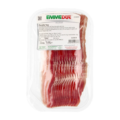Vytinta kiaulienos šoninė PANCETTA TESA, pjaustyta