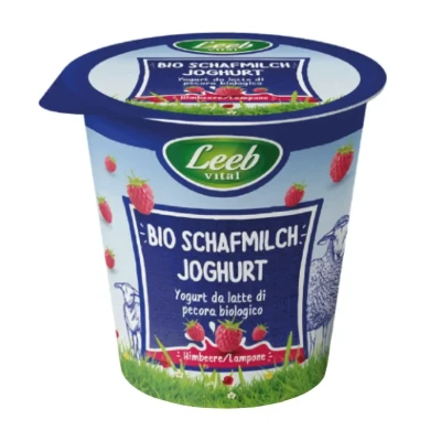 Avių jogurtas LEEB VITAL su avietėmis, ekologiškas